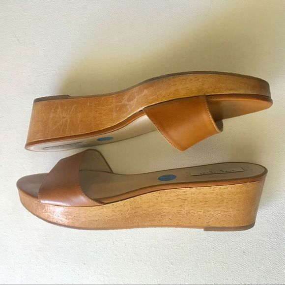 Emerson Fry Shoes | Emerson Fry Tan Flatform Slides Size 1m Euc | Poshmark